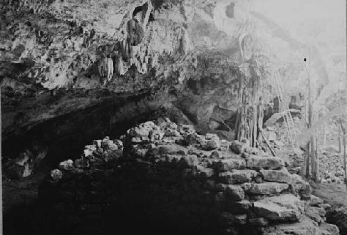 Platform on floor of Cenote X-Coton