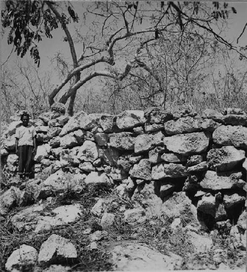 Mayapan city wall - at 5970 W 725