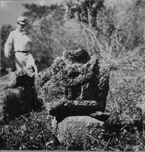 Fragment of human torso wtih neck pendant, Plaza N of Str Q162