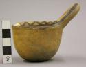 Ladle, Polacca polychrome style c. int: curvilinear design; ext: slipped