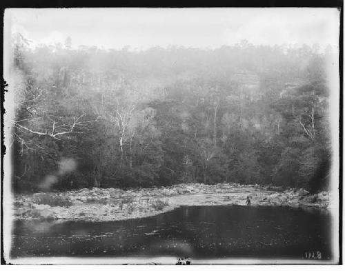 General view of landscape with water