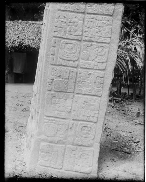 Stela A, lower portion of east side