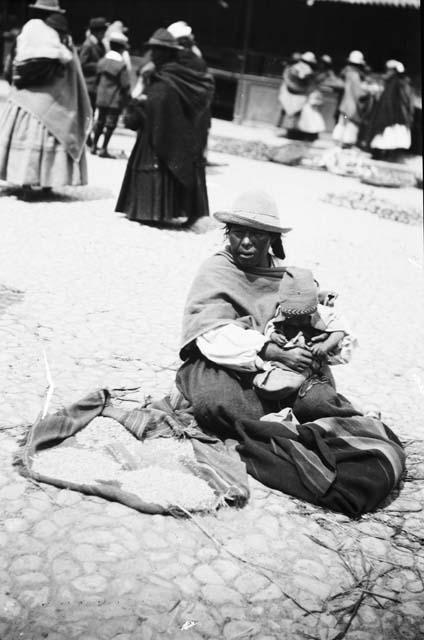 Woman at Lake Titicaca (Tiahuanaco)