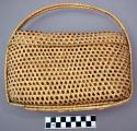 Basket - purse-shaped, with cover & handle