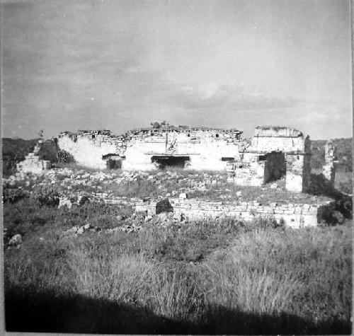 Structure 25 (Columned Palace).  South facade.