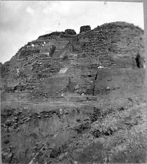 Looking East at excavations on West side of Central Str.