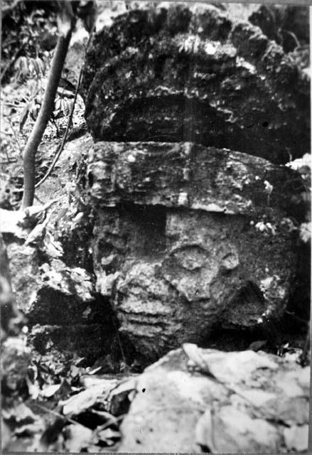 Stone figure near Rancho San Gerbacio