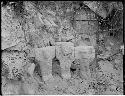 Atlantean figures from the Mound of the Painted Columns at Chichen Itza