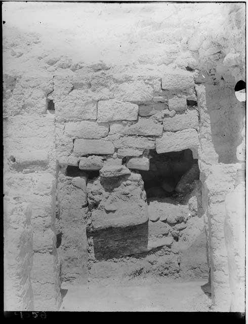 Group II, ruin B - sealed entrance to rooms 2, 3