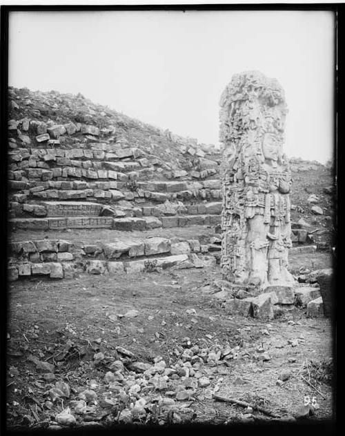 Western side of Stela D