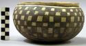 Bowl, polacca polychrome style c. int: splatter design; ext: linear design. 9.9