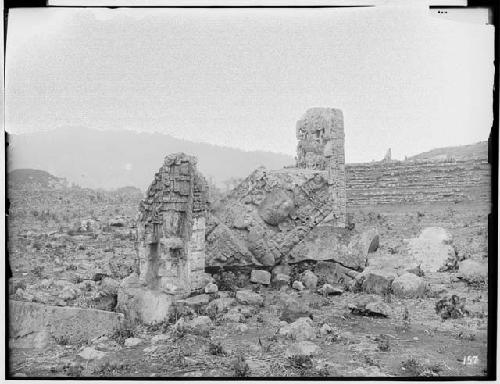 Looking south at Stela C