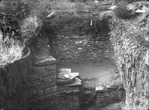 Kiva 2, Southern Recess, 9 Months After Excavation