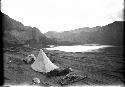 Camp on Bar at the Mouth of Smith Fork Canyon