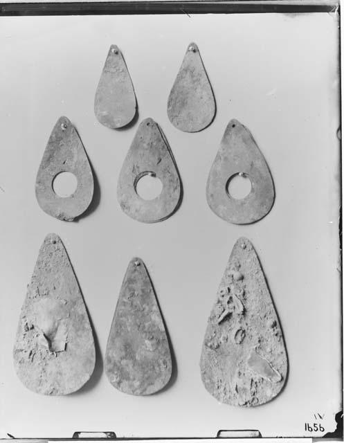 Pendants of copper from altar of mound 3