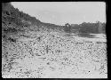 River bed showing cobble stones