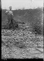 Cobble stones at foot of bank (Turner Group?)