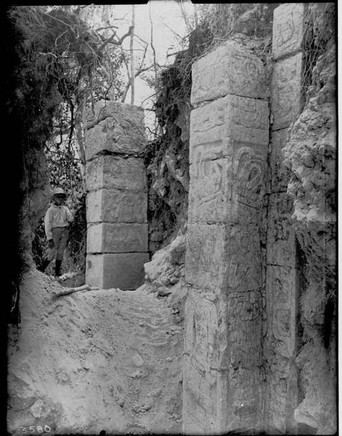 Excavation of the Mound of the Painted Columns