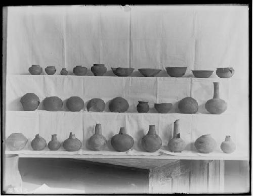 Pottery from mounds and burial places