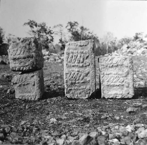 5C7. Fragments of jambs of Temple of the Owls.