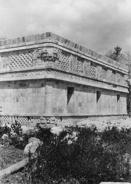 Front of Temple of Three Lintels at close of 1928 field season.