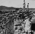 Masonry in the arroyo group at Mitla