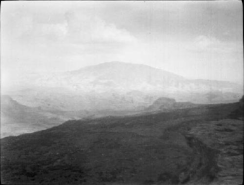 Navajo mountain from Southwestern tip of Kaiparowtis