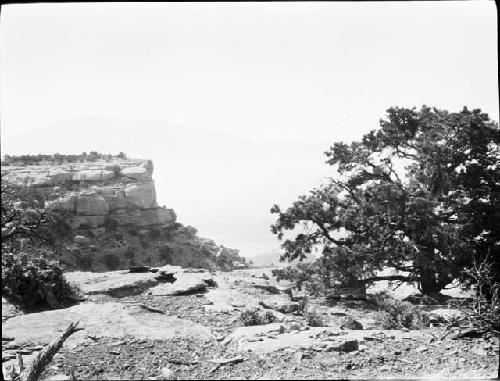 Navajo mountain from Southwestern tip of Kaiparowtis