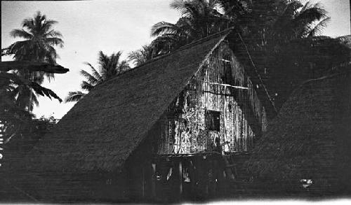 Painted temple on stilts