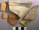 Potsherds--trade wares and unidentified pueblo types