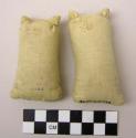 2 miniature white bags of flour for doll called egego - used in ceremonies