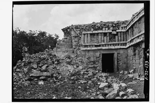 Old edifice. Structure II; North wing; South facade