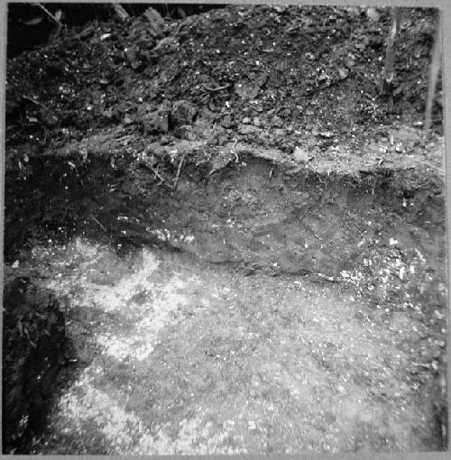 Section of trench on top of mound B sharing hightest floor