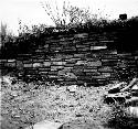 Section of wall on North side of Structure 5, Group D at Mixco Viejo