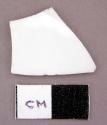 Ceramic, porcelain, white, small sherd