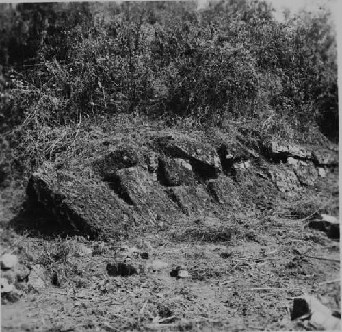 West range of ballcourt at Chichen, Str. 2