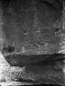 Close-Up of Rock Face With Faint Pictograph