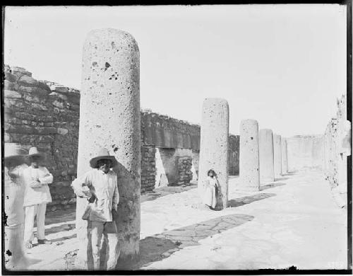 Interior of the Hall of Six Columns in Milta