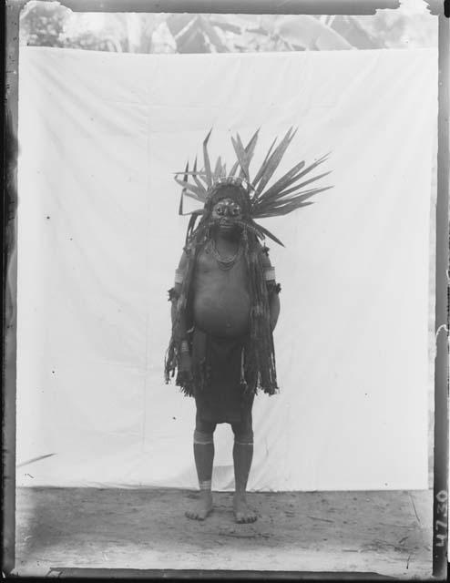 Man wearing traditional dance costume