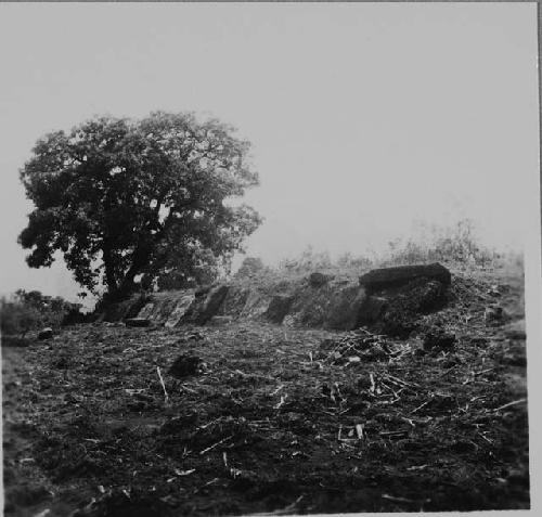 East range of ballcourt at Chichen, Str 1