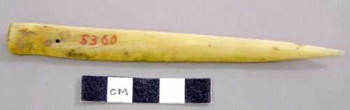 Pointed bone tool