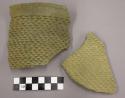 Potsherds, corrugated ware