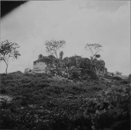 East and North Facades of Temple; From North East