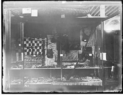 Variety of Cloth Artifacts, Anthropology. Building, World's Columbian Exposition