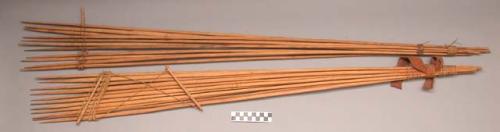 Wooden fish spears