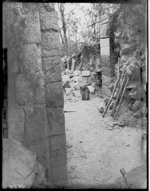 Excavation of the Mound of the Painted Columns