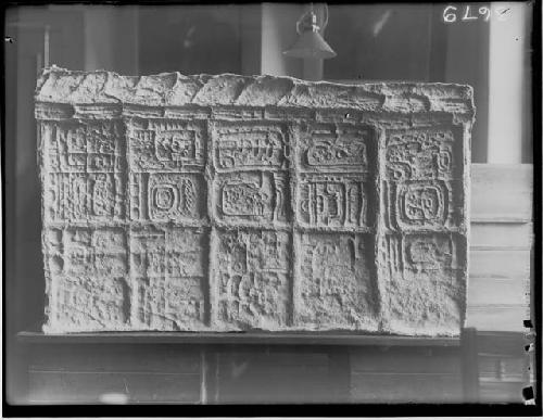 Mould of Quirigua Stela 1, lower part