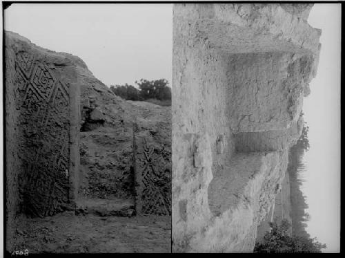 Northwest door on the court of building inside ground of villa Esmeralda