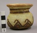 Jar, Polacca polychrome style c. zuni rain bird design