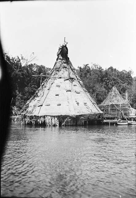 Triangular homes along river